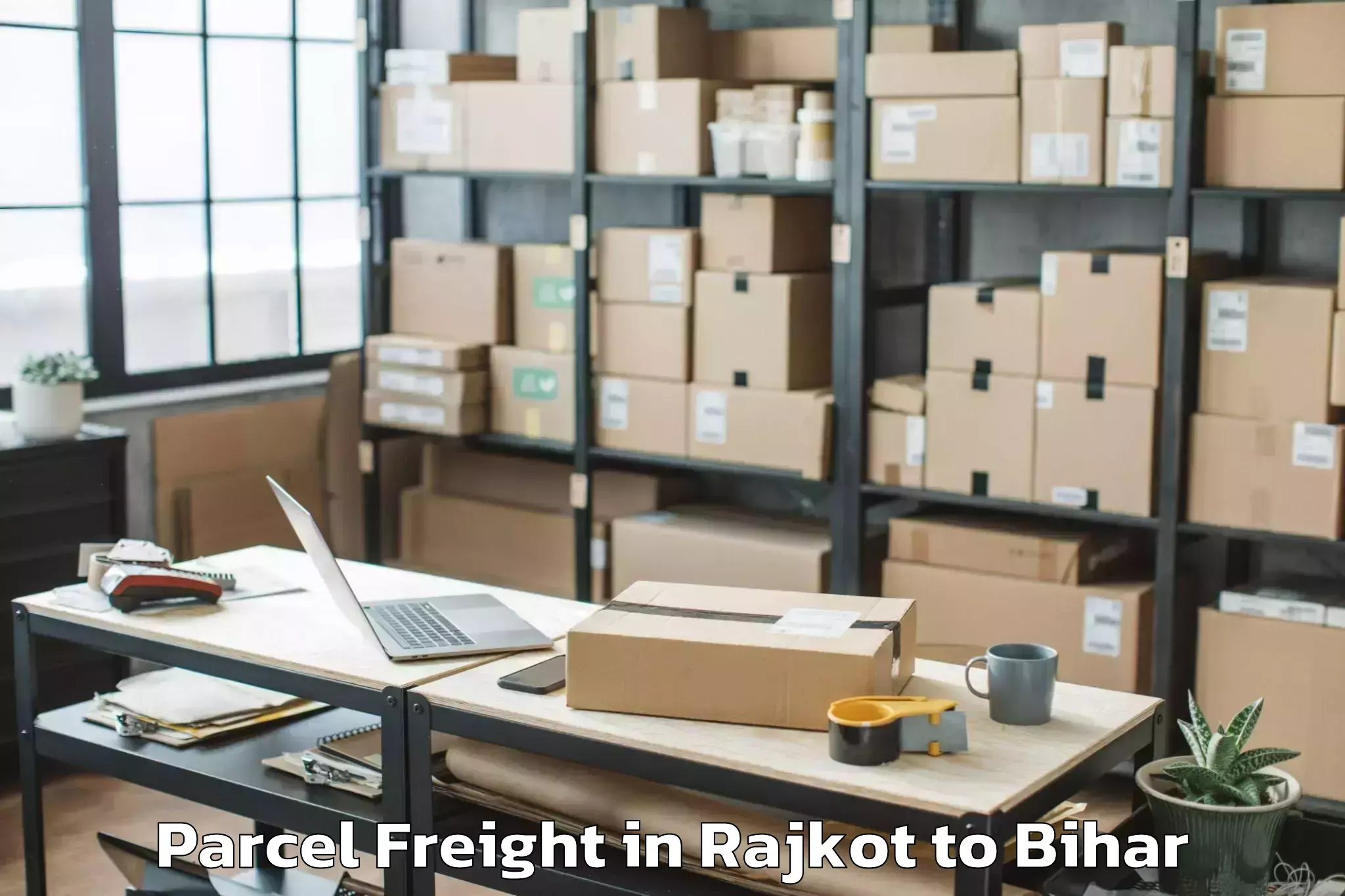 Leading Rajkot to Jagdispur Parcel Freight Provider